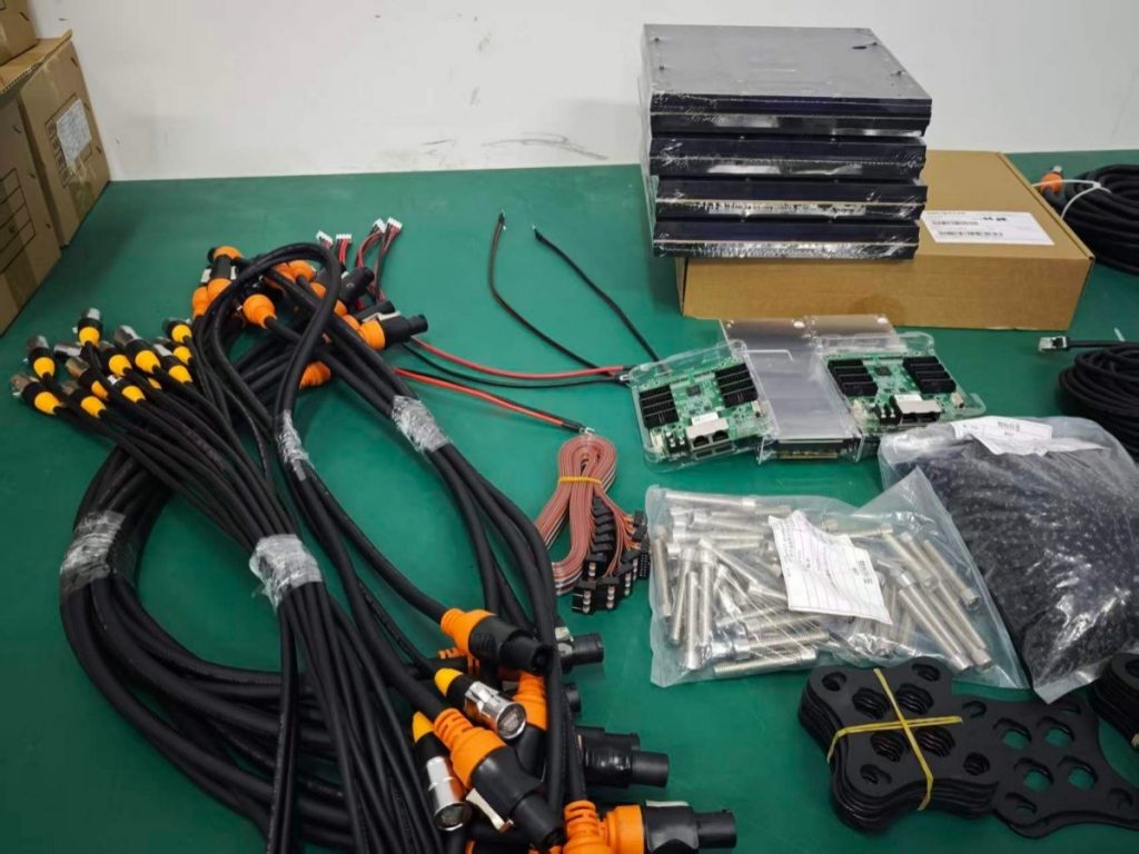 Arclumin TL1000-3.9O rental LED panels, factory test, Belgium order