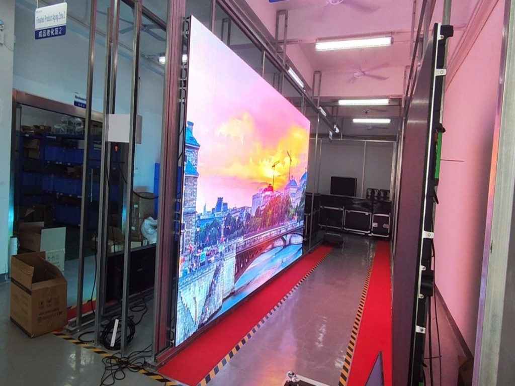 Arclumin TL1000-3.9O rental LED panels, factory test, Belgium order