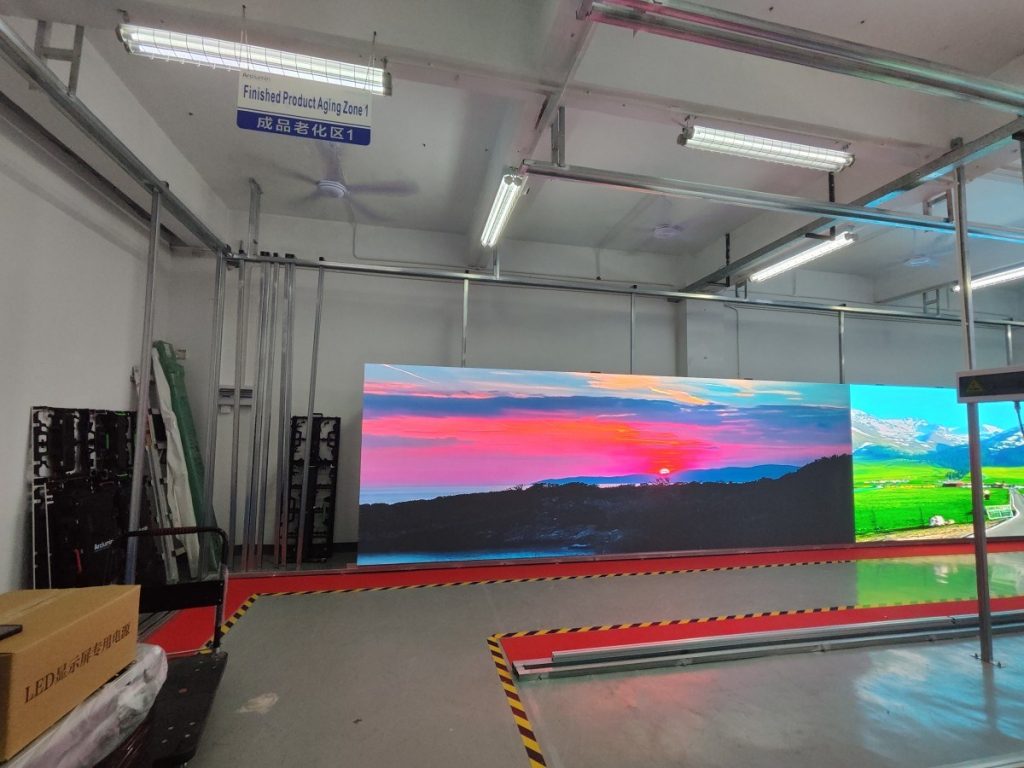 Arclumin TL960-4.0O rental LED panels, factory test, Bulgaria order