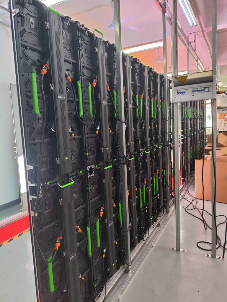 Arclumin TL1000-2.9O rental LED panels, factory test, Bulgaria order
