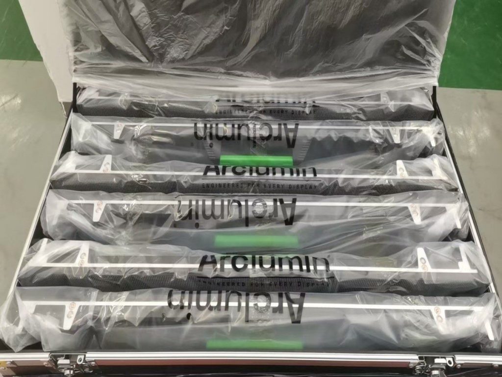 Arclumin TL1000-2.9O rental LED panels, factory test, Poland order