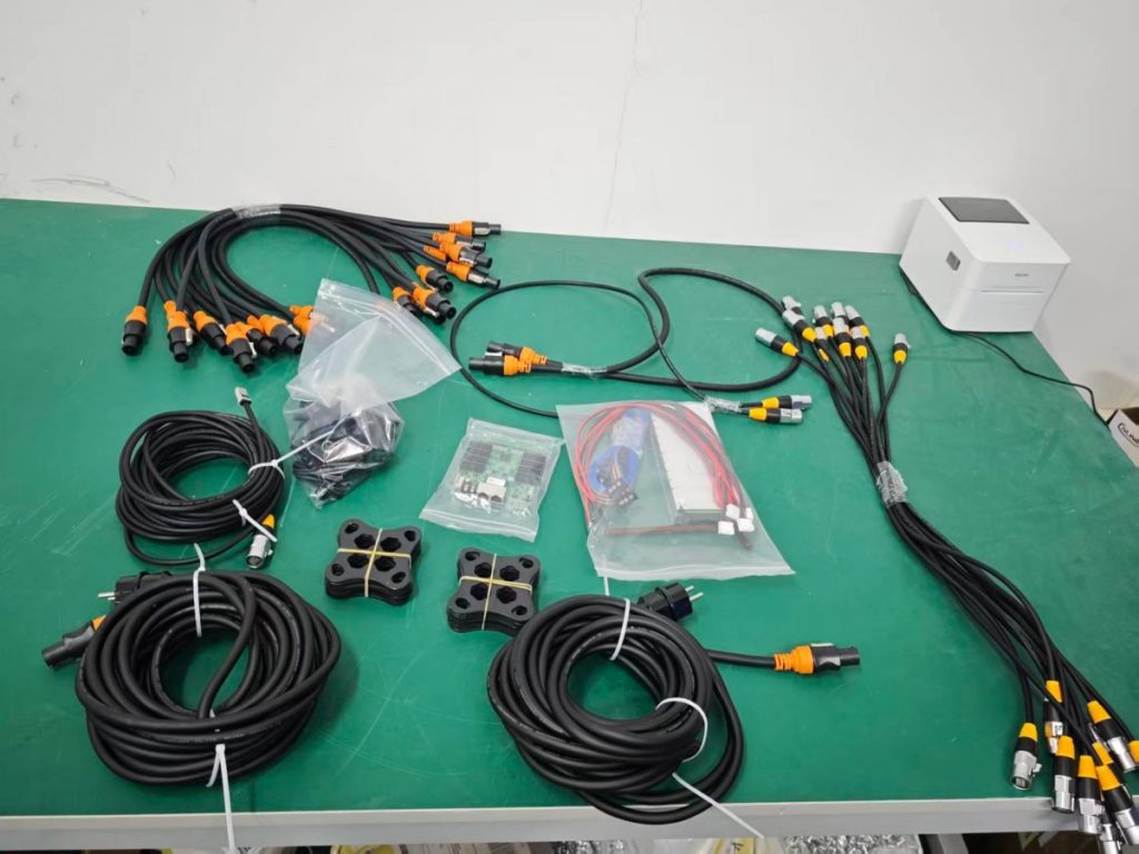 Arclumin TL1000-3.9O rental LED panels, factory test, Italy order